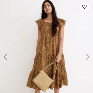 Madewell Tiered Midi Dress - Daisy Stitch